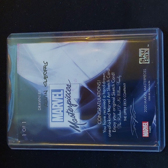 Upper Deck Marvel Masterpieces Sketch Rhino 1/1 - Picture 2 of 2